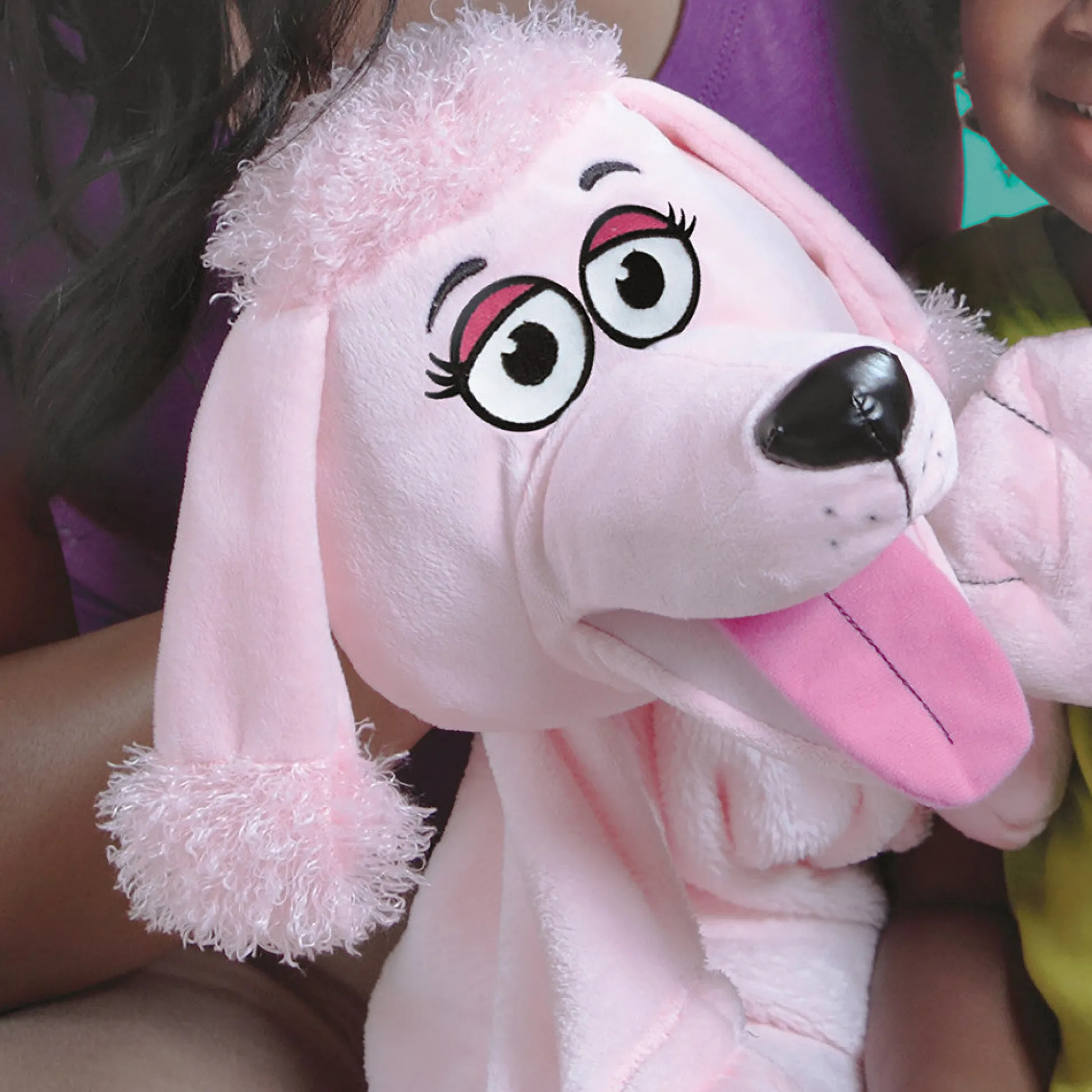 Flat River Group Cuddleuppets Pink Poodle Plush Puppet & Blanket - 2-in-1 Combo* Puppets & Puppet Theaters|Dress Up