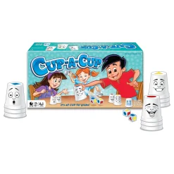 AreYouGame Cup-A-Cup Colorful Shape-Snatching Game* Family & Entertainments Games