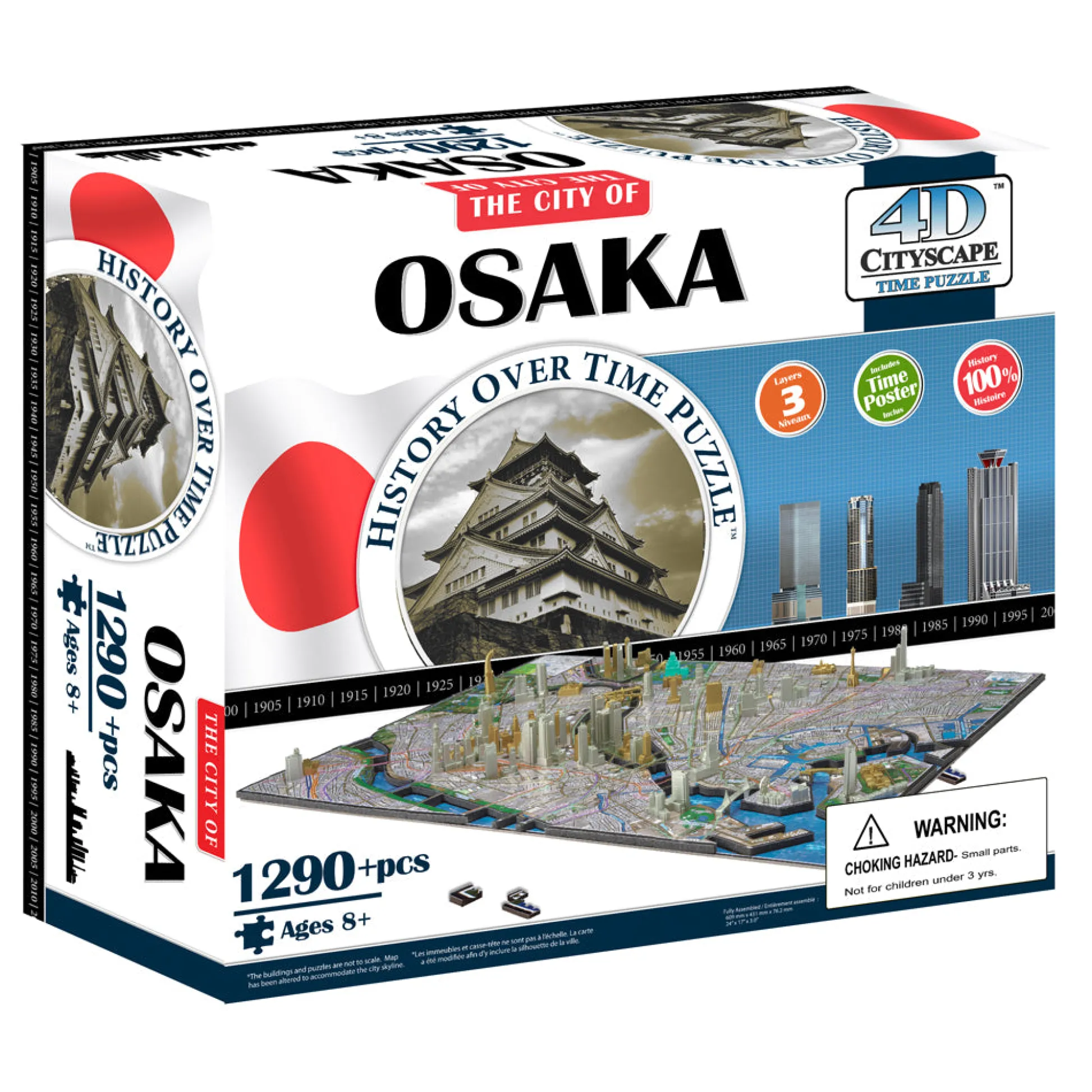 AreYouGame 4D Cityscape Time Puzzle - Osaka, Japan - 1290+ pc* Puzzles