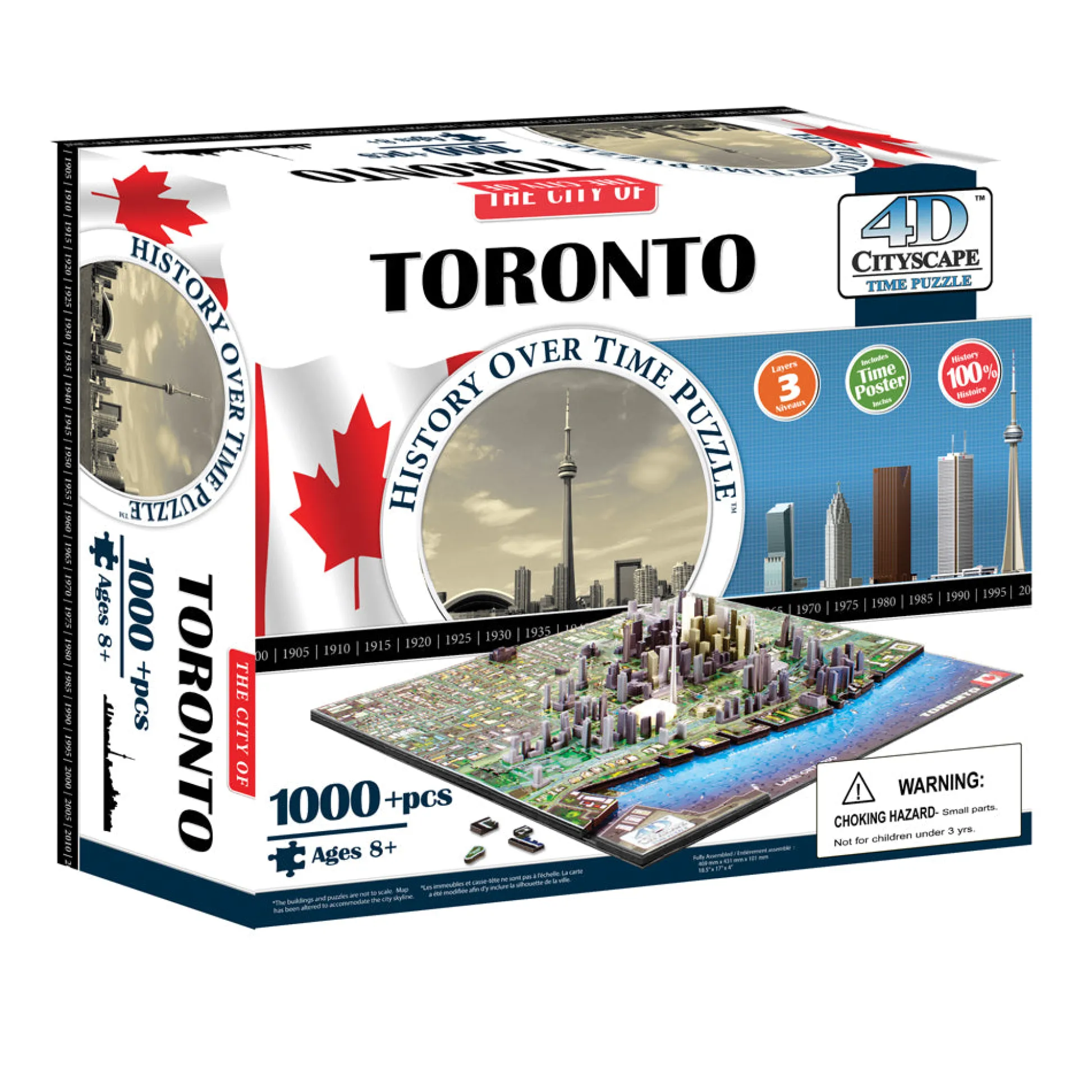 AreYouGame 4D Cityscape Time Puzzle - Toronto, Canada - 1100+ pc* Puzzles