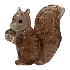 AreYouGame 3D Crystal Puzzle - Charming Squirrel with Acorn: 55 Pcs* Puzzles