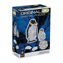 AreYouGame 3D Crystal Puzzle - Penguin and Baby: Challenging 43-Piece Set* Puzzles