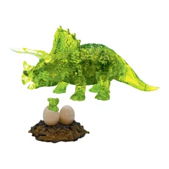 AreYouGame 3D Crystal Puzzle - Triceratops & Baby: Enigmatic 61 Piece Set* Puzzles