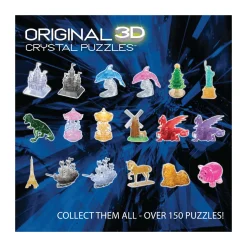 AreYouGame 3D Crystal Puzzle - Triceratops & Baby: Enigmatic 61 Piece Set* Puzzles