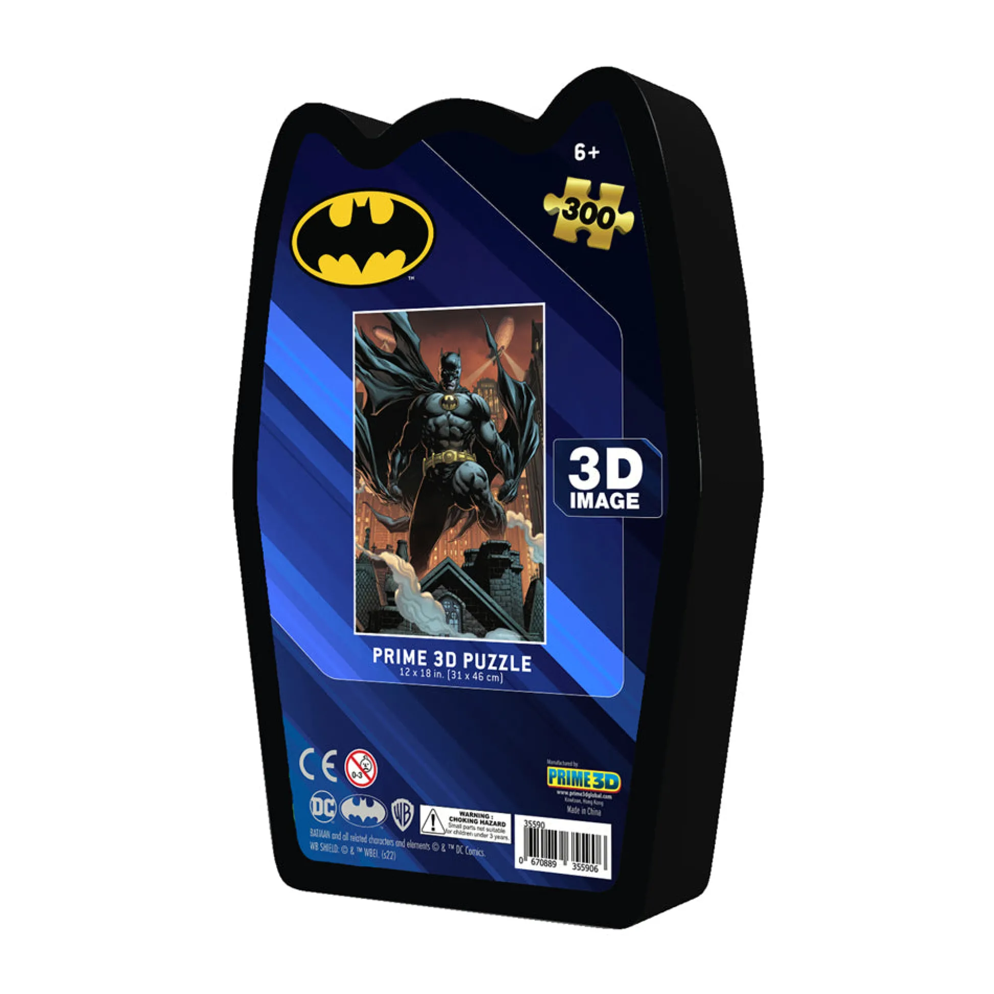 AreYouGame DC Comics Batman 3D Lenticular Puzzle - 300 pc in Collectible Tin* Dc Comics|Puzzles