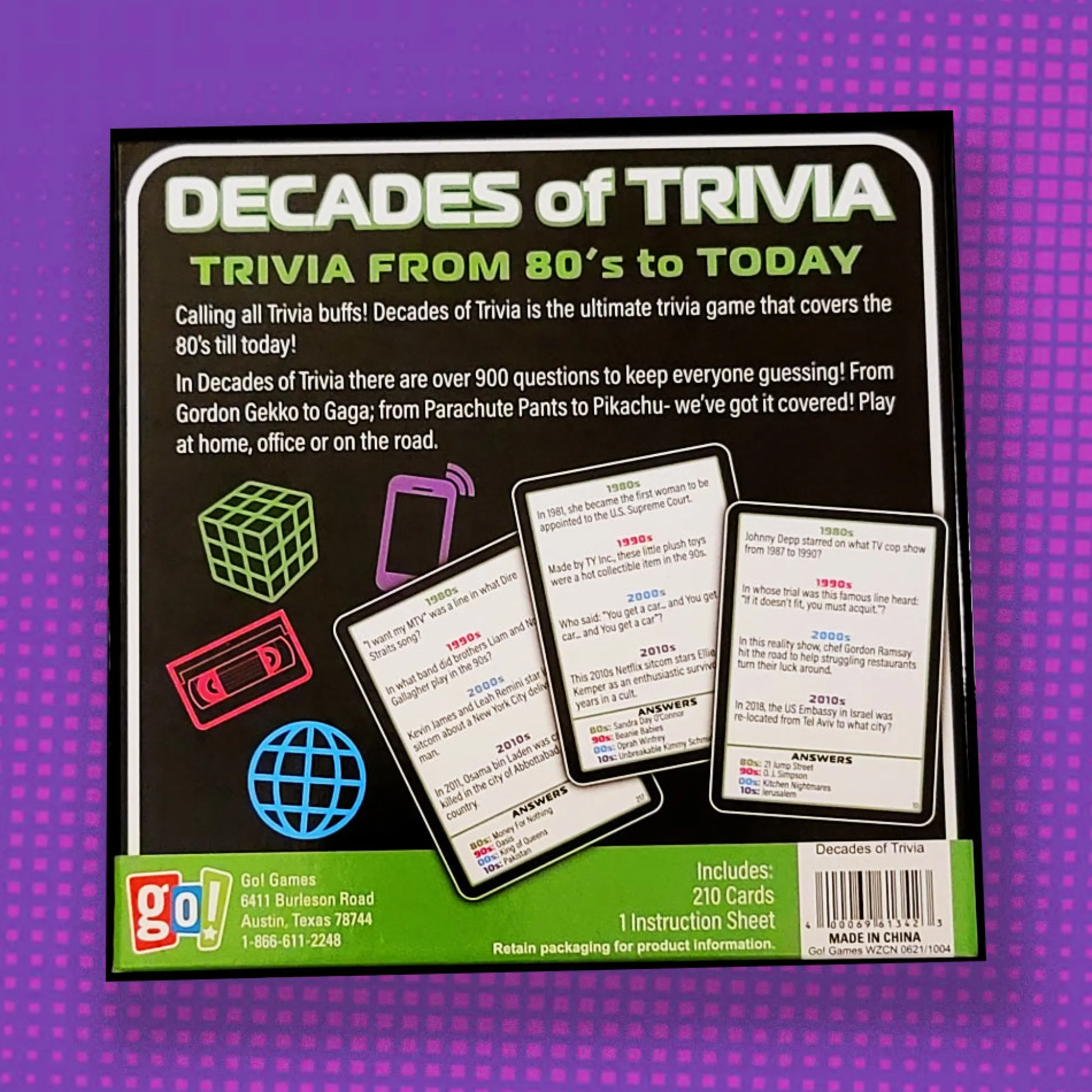 Calendar Holdings, LLC Decades of Trivia Game - Nostalgic Pop Culture Quiz* Role-Playing Games|Board Games