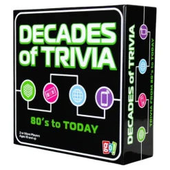 Calendar Holdings, LLC Decades of Trivia Game - Nostalgic Pop Culture Quiz* Role-Playing Games|Board Games