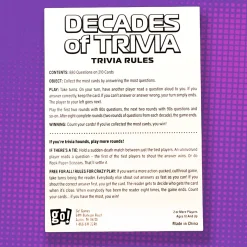 Calendar Holdings, LLC Decades of Trivia Game - Nostalgic Pop Culture Quiz* Role-Playing Games|Board Games