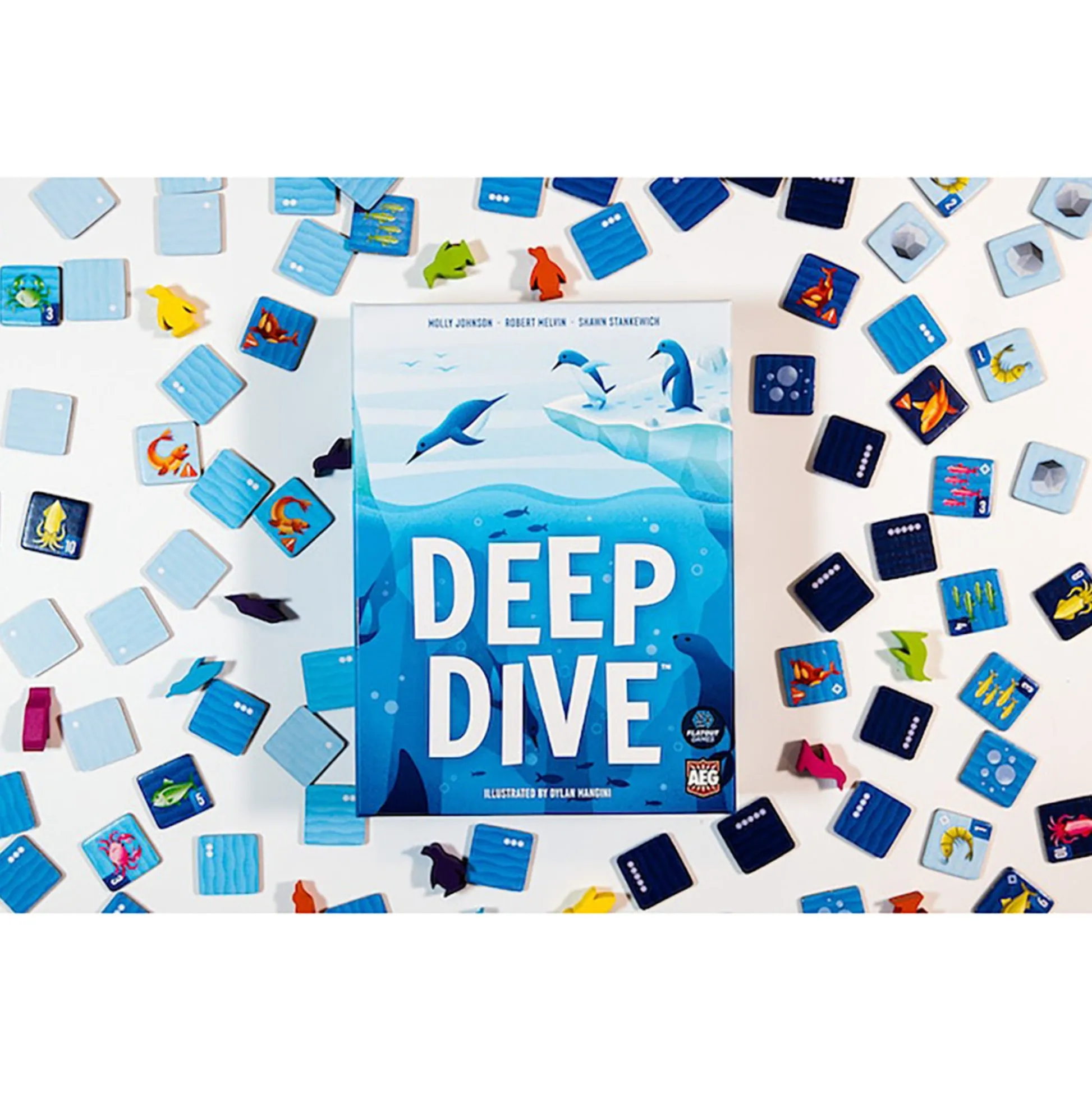 Flat River Group Deep Dive - AEG Ocean-Themed Matching Tile Game* Dominoes & Tiles Games