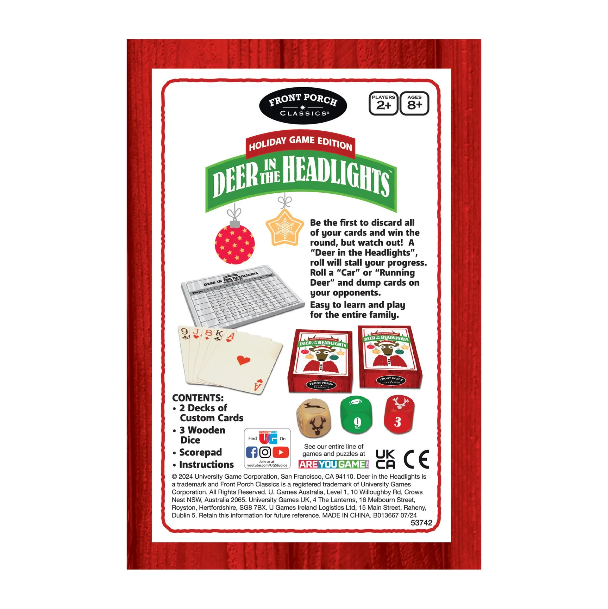 AreYouGame Deer in the Headlights Holiday Edition Family Card Game* Card Games