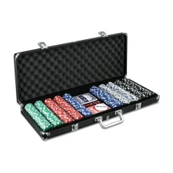 AreYouGame Deluxe 500 Chip Poker Game Set with Aluminum Case* Card Games