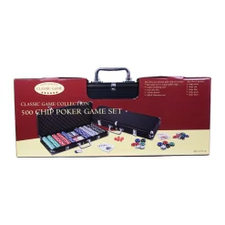 AreYouGame Deluxe 500 Chip Poker Game Set with Aluminum Case* Card Games