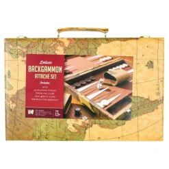 Calendar Holdings, LLC Deluxe Antique Map Backgammon Attache Set by Go! Games* Role-Playing Games|Board Games