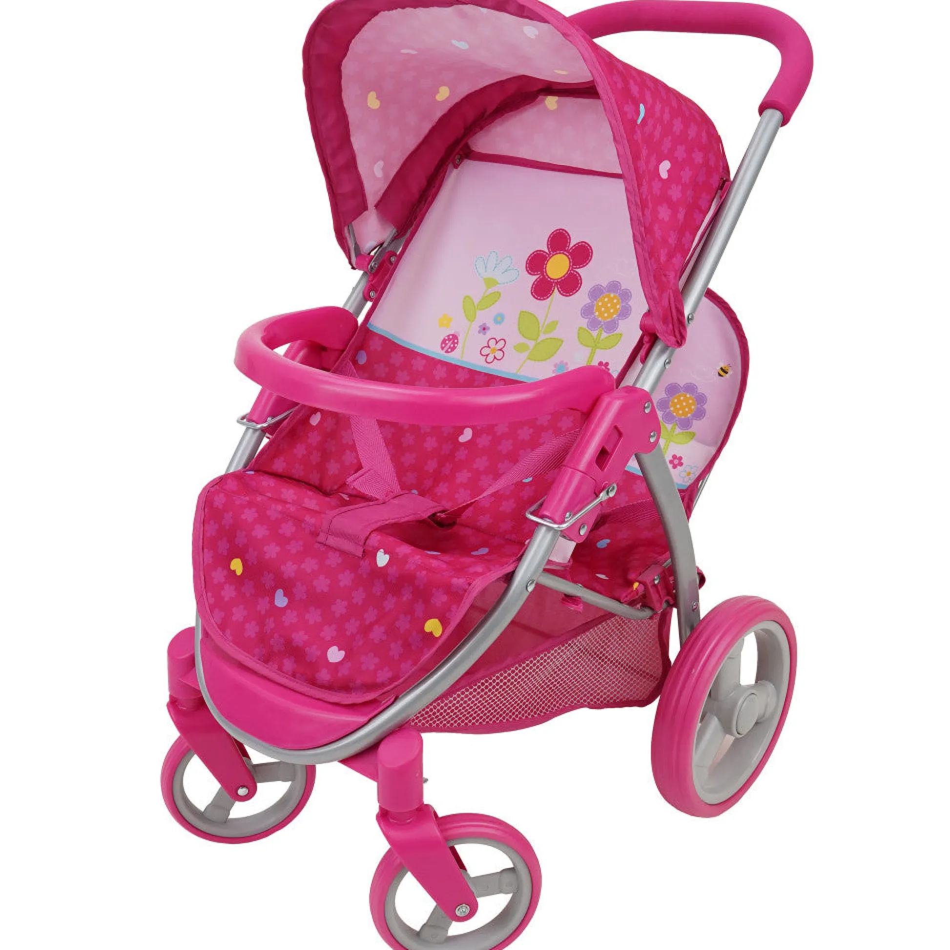 Flat River Group Deluxe Garden Twin Doll Stroller with Retractable Canopies and Safety Lock* Stuffed Animals & Plush Toys