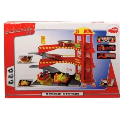 Flat River Group Dickie Toys Fire Station Playset with Light and Sound Effects* Social & Emotional Skills|Playsets & Vehicles
