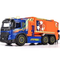 Flat River Group Dickie Toys Volvo FMX Giant Garbage Truck with Lights & Sounds, Blue & Orange - Ages 3+* Preschool Education Toys & Activities|Preschool Vehicles