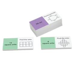 Educators Resource Didax Area and Perimeter Foam Dominoes Set - Educational Math Game* Dominoes & Tiles Games