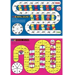Educators Resource Didax® CVC Spelling Board Game - Early Reading Skills - Vibrant Fun* Role-Playing Games|Board Games