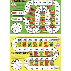 Educators Resource Didax® CVC Spelling Board Game - Early Reading Skills - Vibrant Fun* Role-Playing Games|Board Games