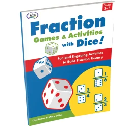 Educators Resource Didax® Fraction Fun - Math Dice Games & Activities Resource Book*Kids Math Toys|Math, Counting & Time