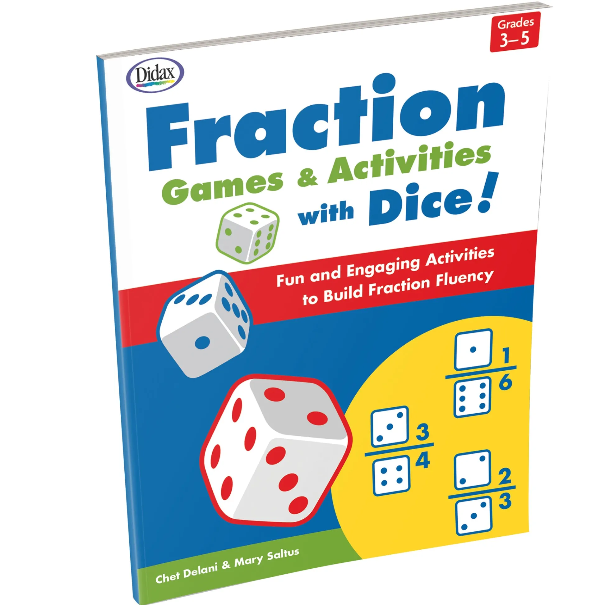 Educators Resource Didax® Fraction Fun - Math Dice Games & Activities Resource Book*Kids Math Toys|Math, Counting & Time