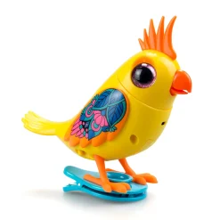 The Distribution Solutions DIGIBIRDS II Interactive Single Cockatoo - Yellow* Social & Emotional Skills|Interactive Dolls & Pets