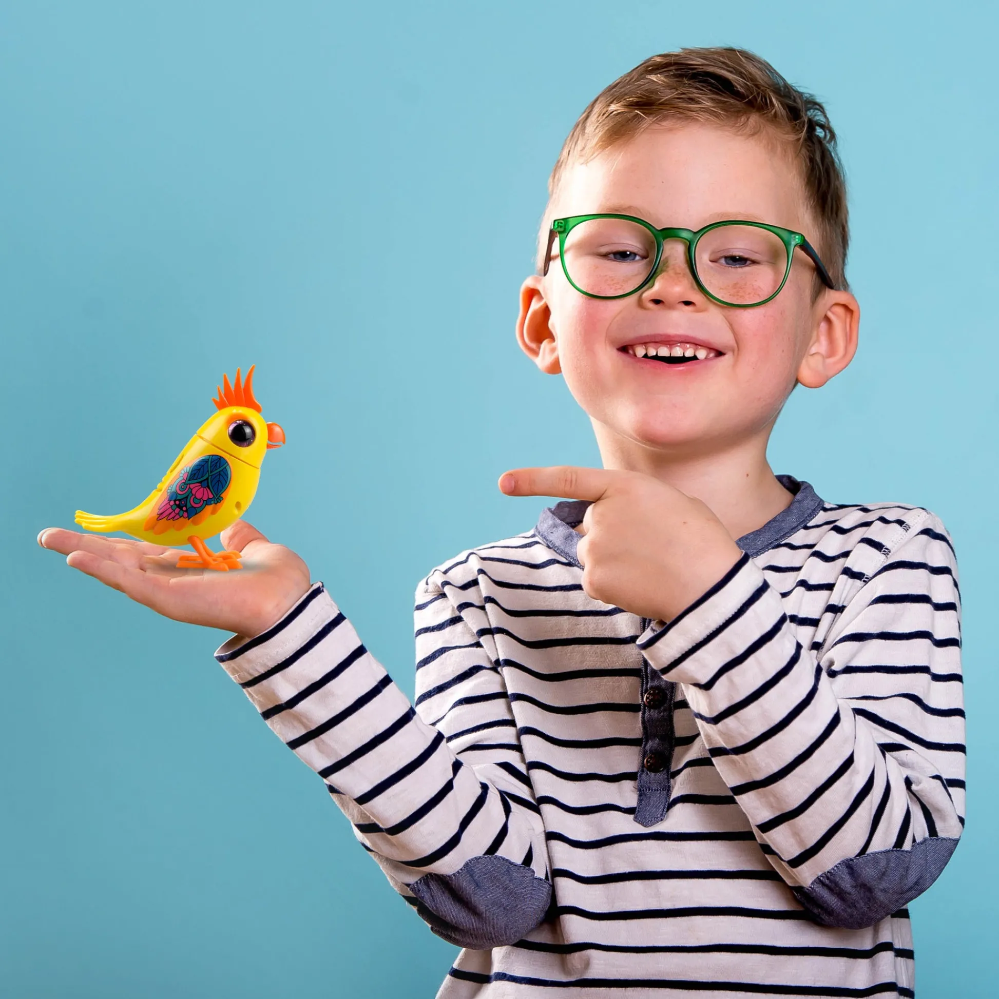 The Distribution Solutions DIGIBIRDS II Interactive Single Cockatoo - Yellow* Social & Emotional Skills|Interactive Dolls & Pets