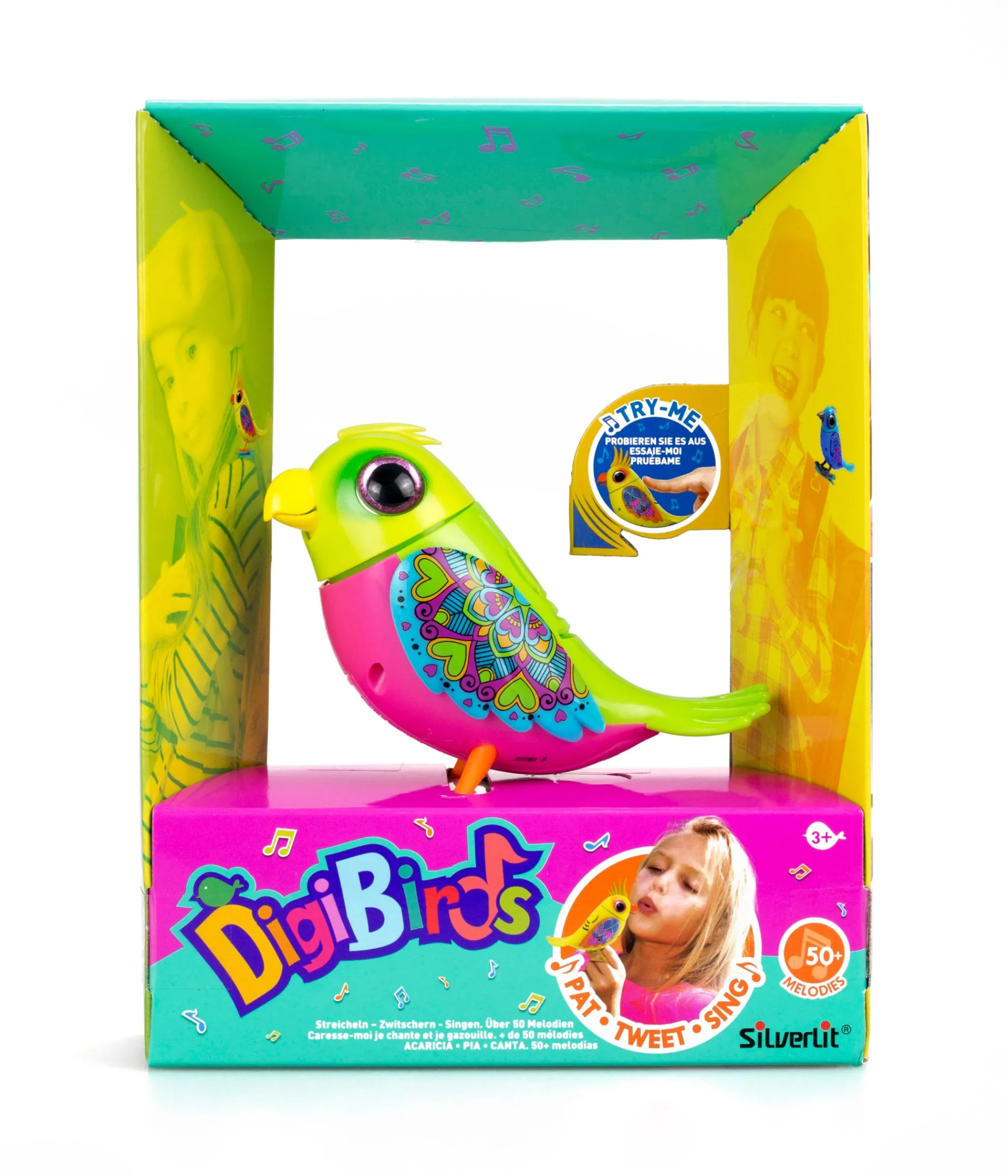 The Distribution Solutions DigiBirds II Interactive Love Bird - Lively Green* Social & Emotional Skills|Interactive Dolls & Pets
