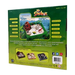 AreYouGame Dino Land - My Little Sandbox - Deluxe Tabletop Play Set* Animal Figures|Dress Up