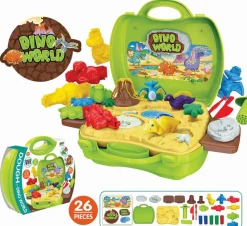Calendar Holdings, LLC Dino World Creative Dough 26pc Play Set* Clay, Dough & Sand Art