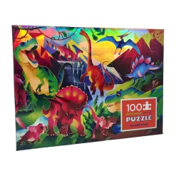AreYouGame Dinosaur World Holographic Foil Puzzle - 100 pc* Puzzles