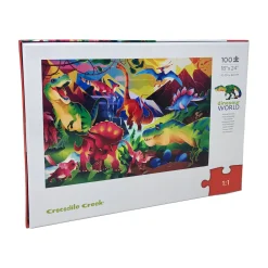 AreYouGame Dinosaur World Holographic Foil Puzzle - 100 pc* Puzzles