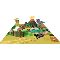 Flat River Group DinoWorld Adventure Playset with Walking T-REX and Light-Up Volcano* Playsets & Vehicles