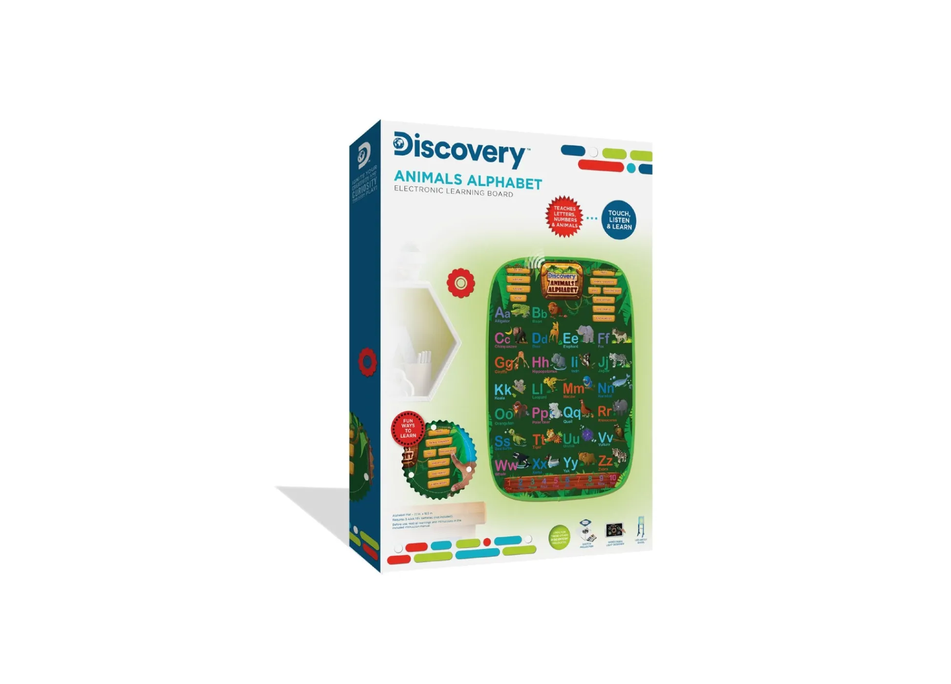 Macy's - Supplier Discovery Kids 34-Piece Animal Alphabet Electronic Learning Board* Preschool Education Toys & Activities
