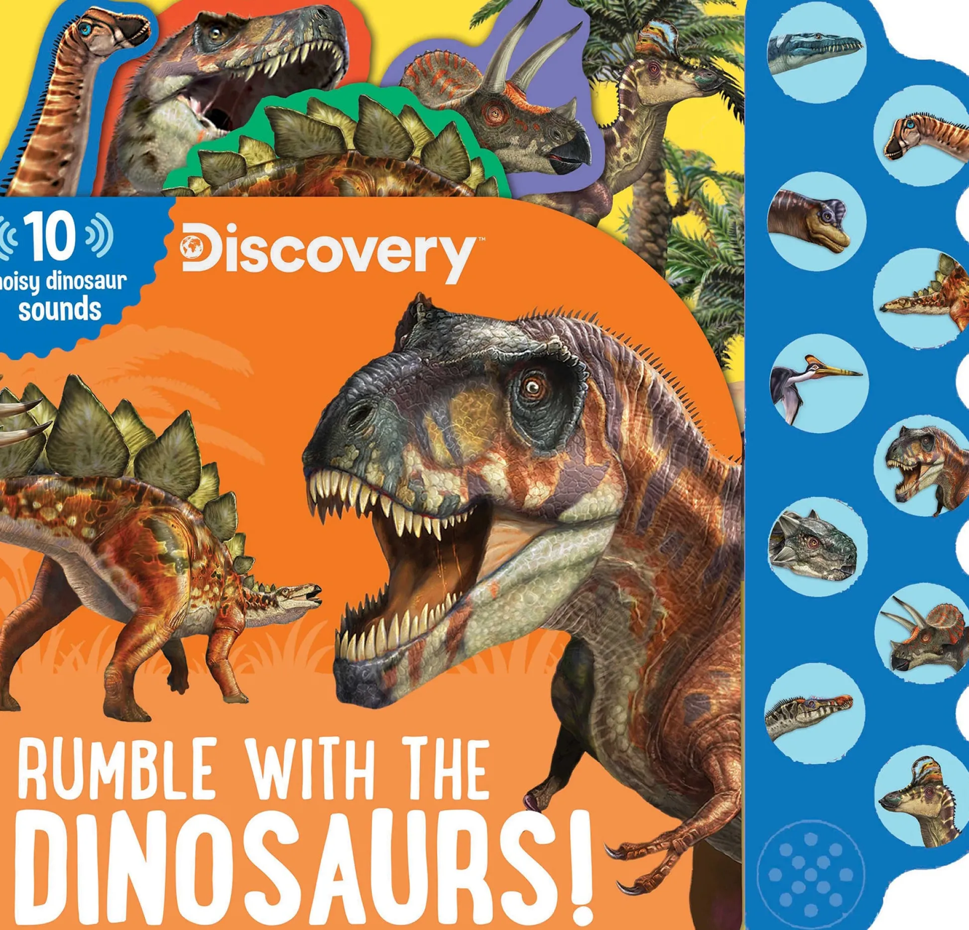 Readerlink Distribution Services Discovery: Rumble with the Dinosaurs! Interactive Sound Book*Kids Reading, Writing & Speech|Sound Books