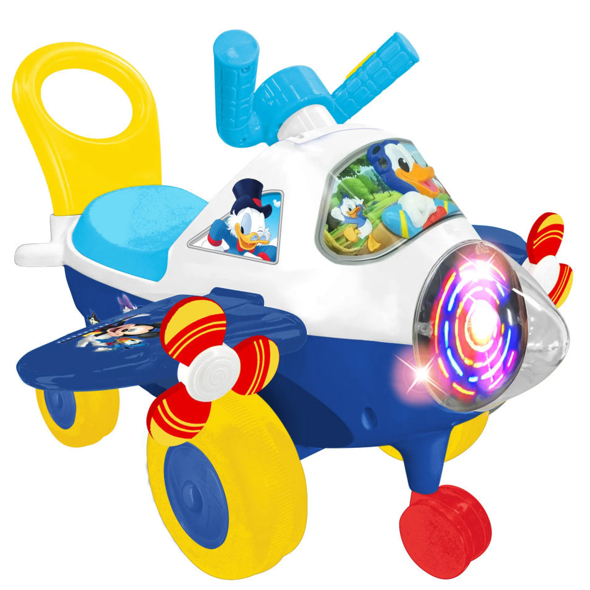 Flat River Group Disney - Kiddieland Donald Duck Activity Plane - Light & Sound Foot-To-Floor Vehicle* Preschool Education Toys & Activities|Preschool Vehicles