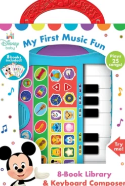 Readerlink Distribution Services Disney Baby My First Music Fun 8-Book Library with Keyboard Composer*Kids Reading, Writing & Speech|Kids Books