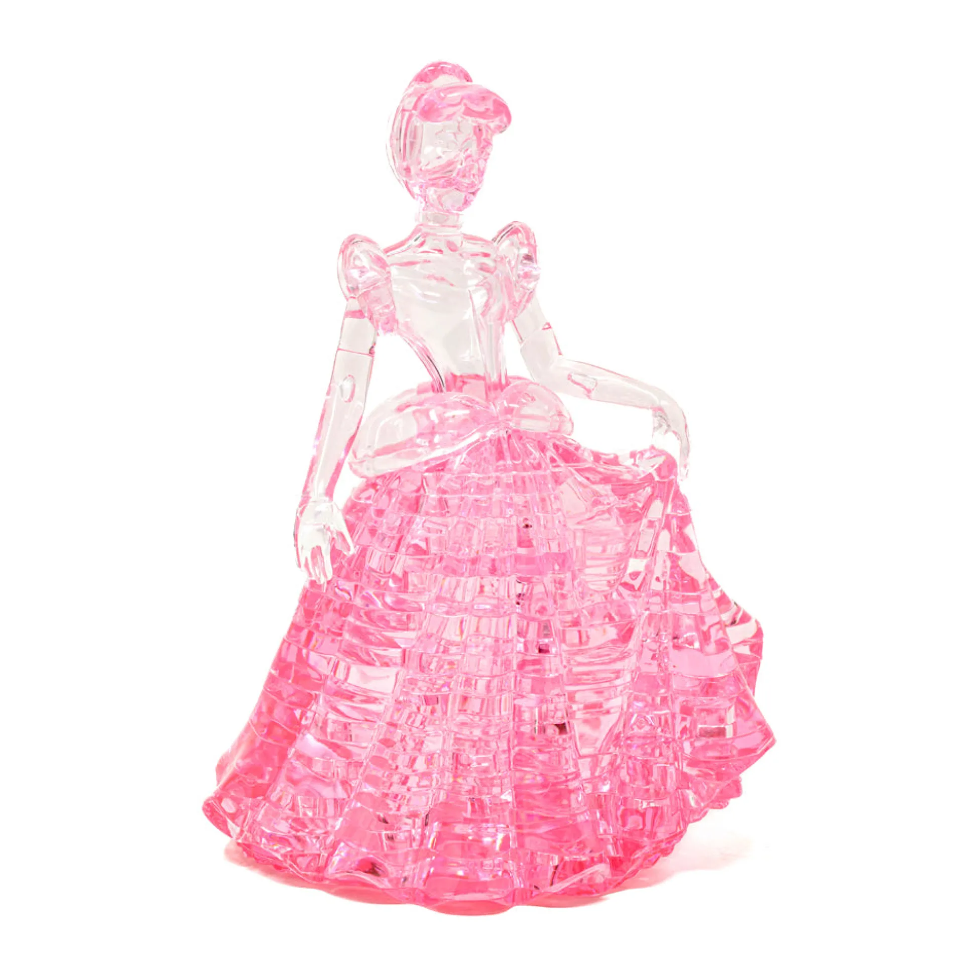 AreYouGame Disney Cinderella 3D Crystal Puzzle - Pink, 41 Pieces* Puzzles
