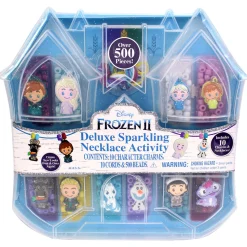 Flat River Group Disney Frozen 2 Tara Toy Deluxe Sparkling Necklace Activity Set - Create 10 Charm Necklaces* Crafts & Activities
