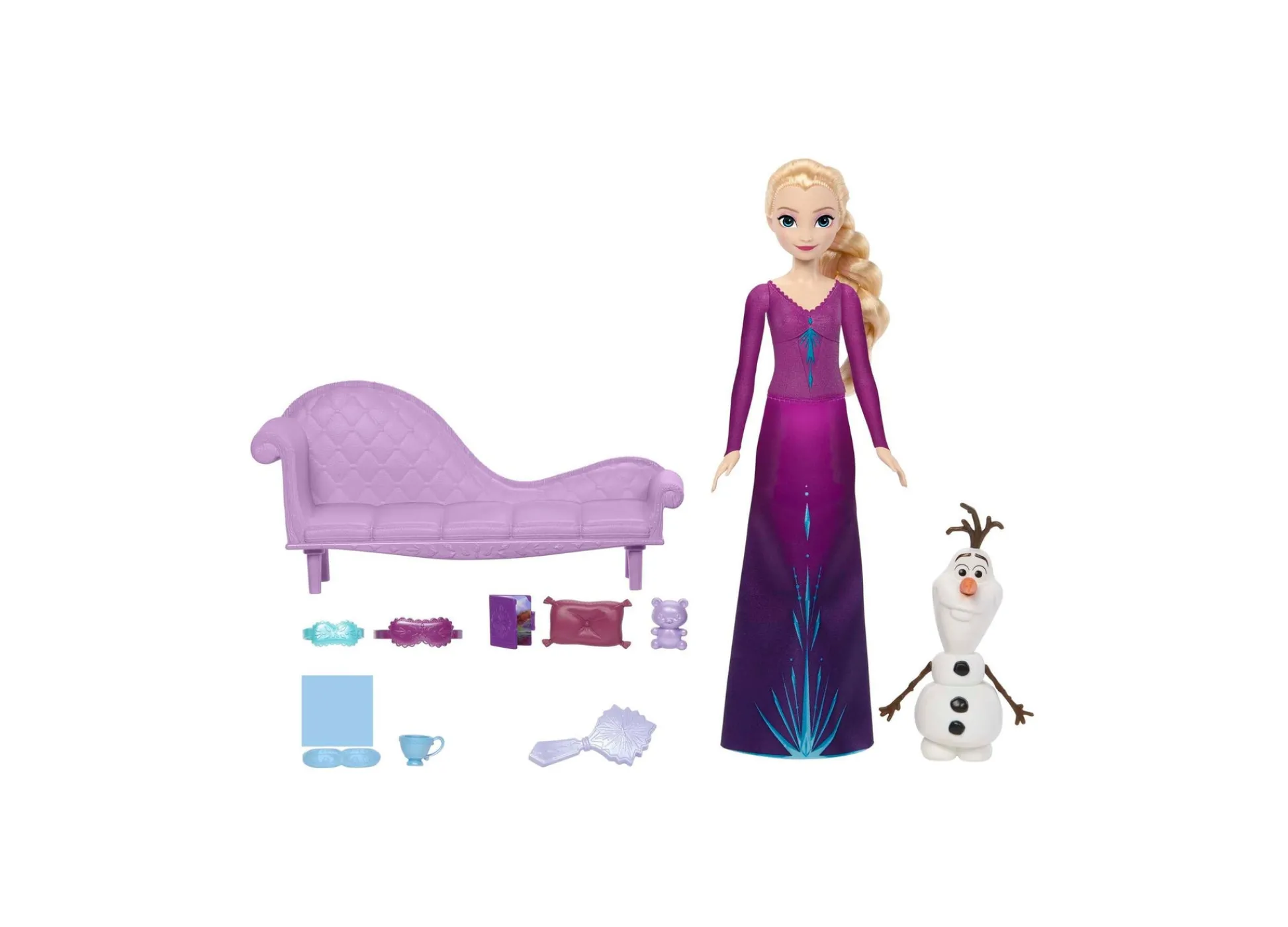 Macy's - Supplier Disney Frozen Snow Dreams Elsa Doll with Olaf and Nighttime Accessories* Fashion Dolls|Stuffed Animals & Plush Toys