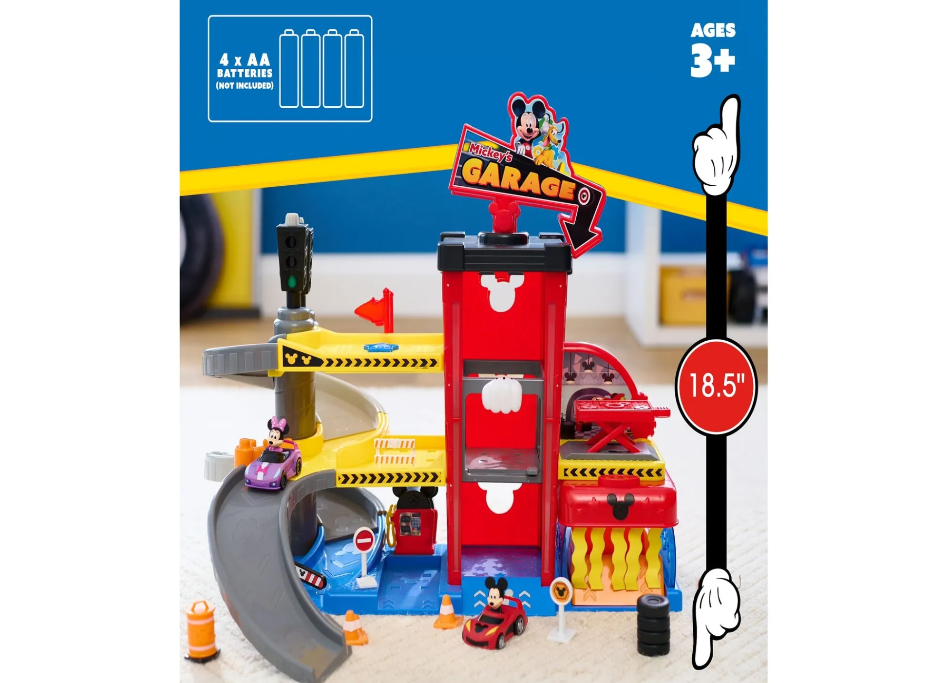 Macy's - Supplier Disney Junior Mickey Mouse Ready to Race Garage Playset* Preschool Education Toys & Activities|Preschool Vehicles