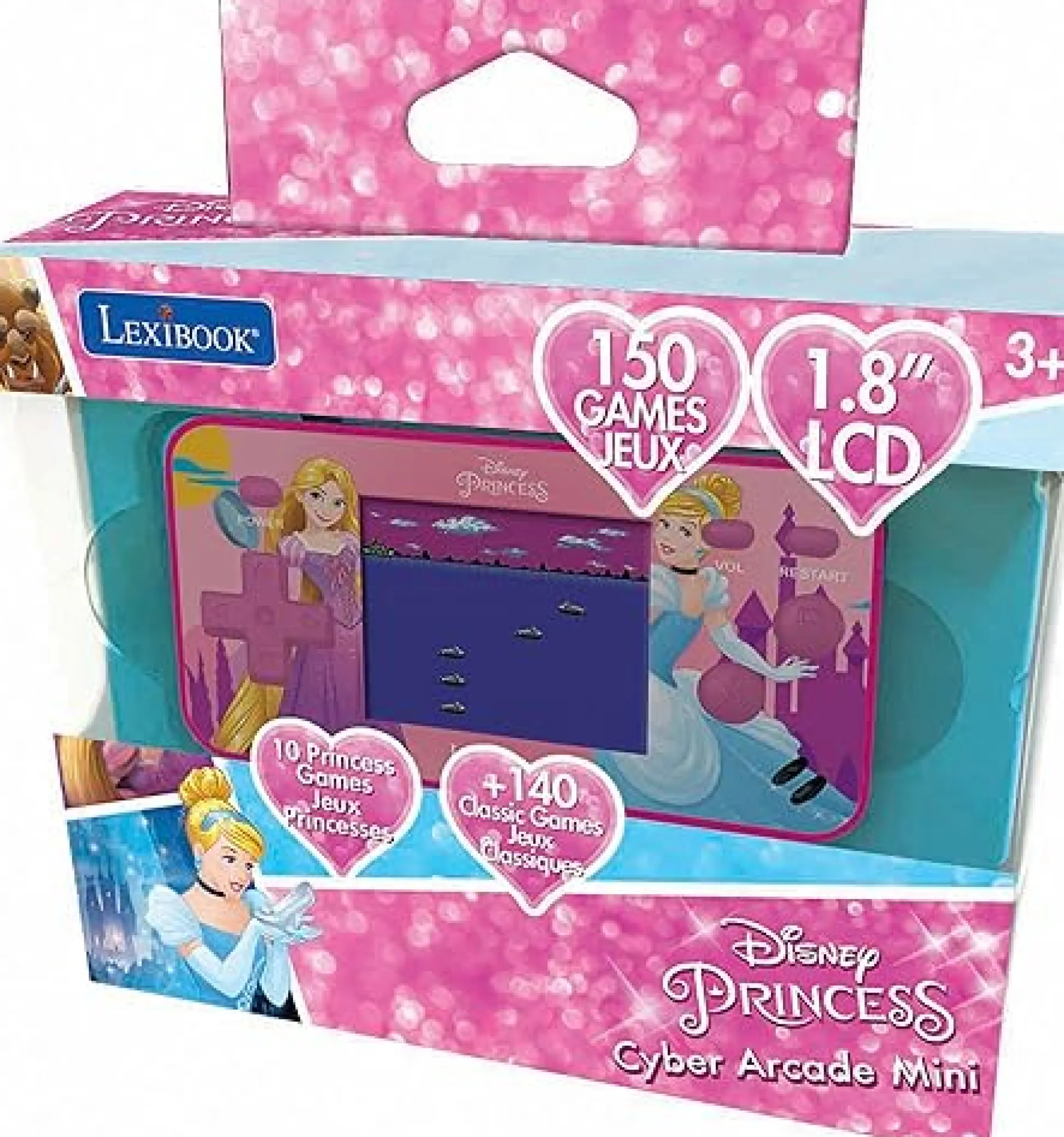 Lexibook Disney Princess Compact Cyber Arcade Handheld Gaming Console* Electronics