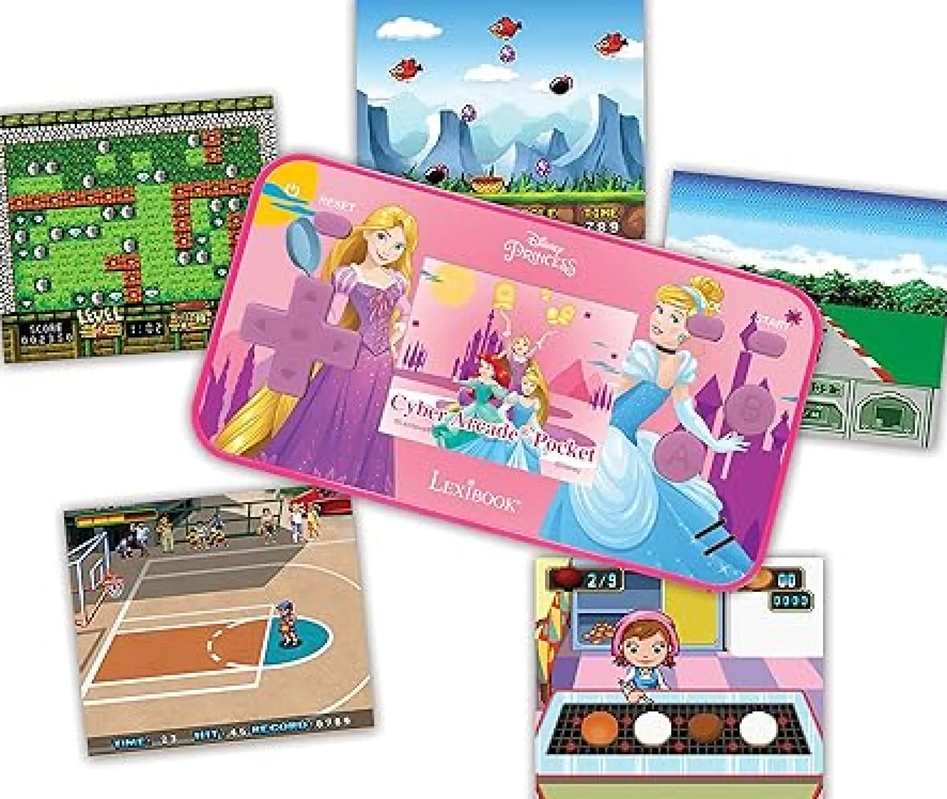 Lexibook Disney Princess Compact Cyber Arcade Handheld Gaming Console* Electronics