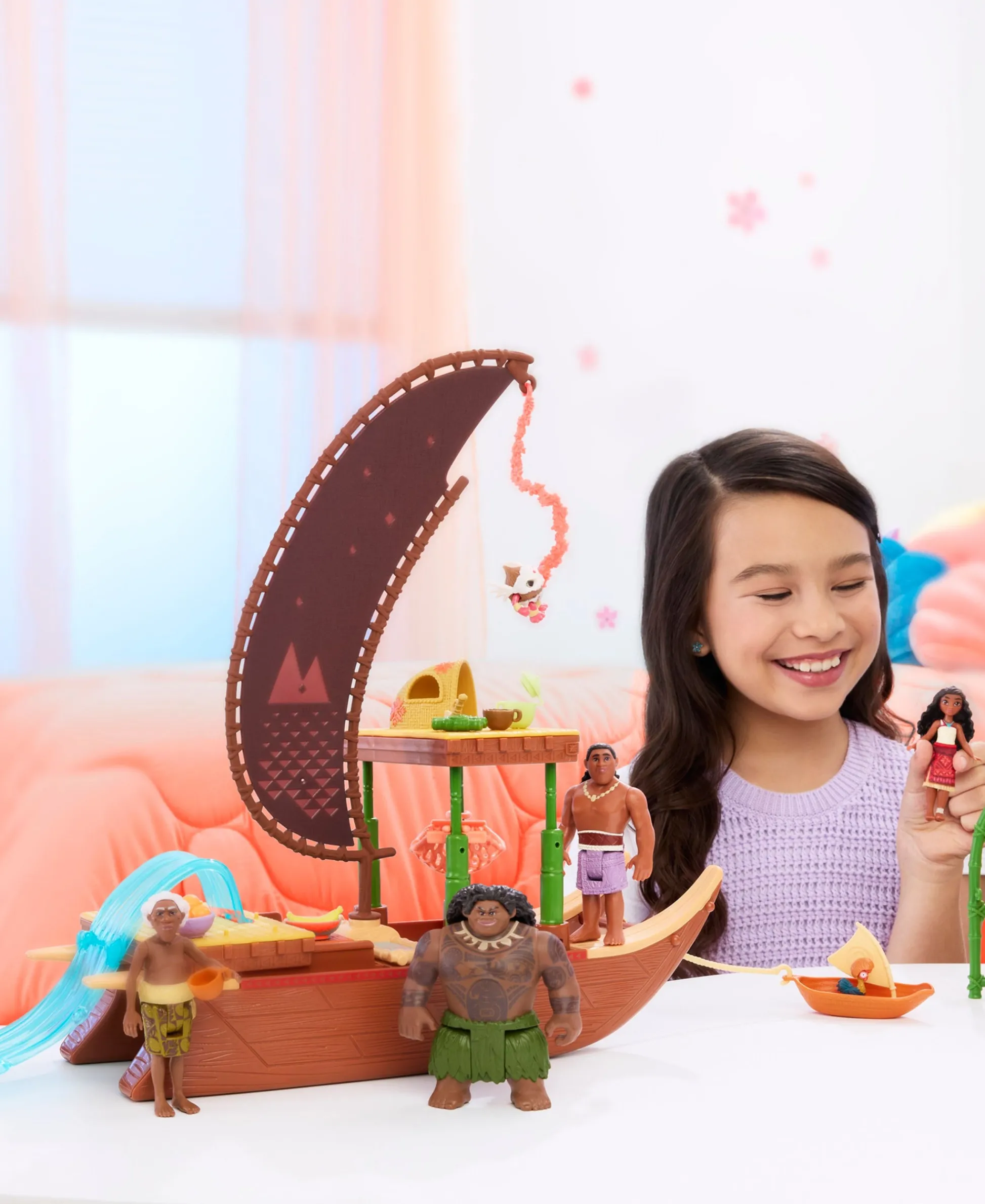 Macy's - Supplier Disney Princess Moana 2 Canoe Crew Playset - Adventure Set* Stuffed Animals & Plush Toys