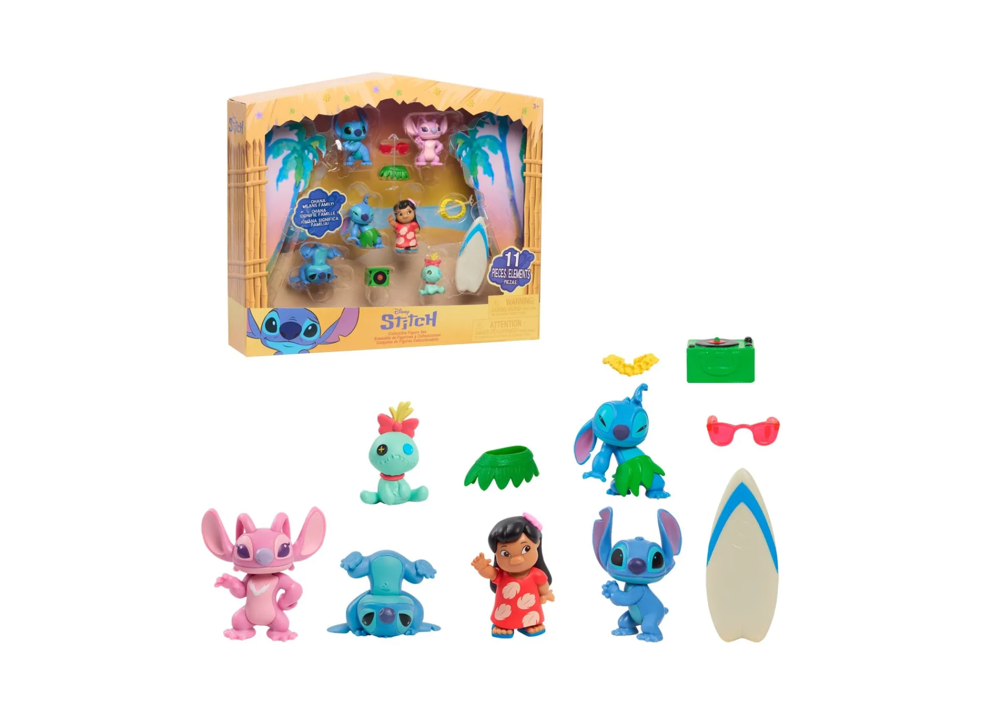 Macy's - Supplier Disney Stitch and Angel 3-Inch Collectible Figure Set* Action Figures