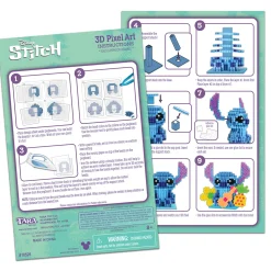 Flat River Group Disney Stitch 3D Pixel Art Adventure Set - 2500 Beads* Crafts & Activities