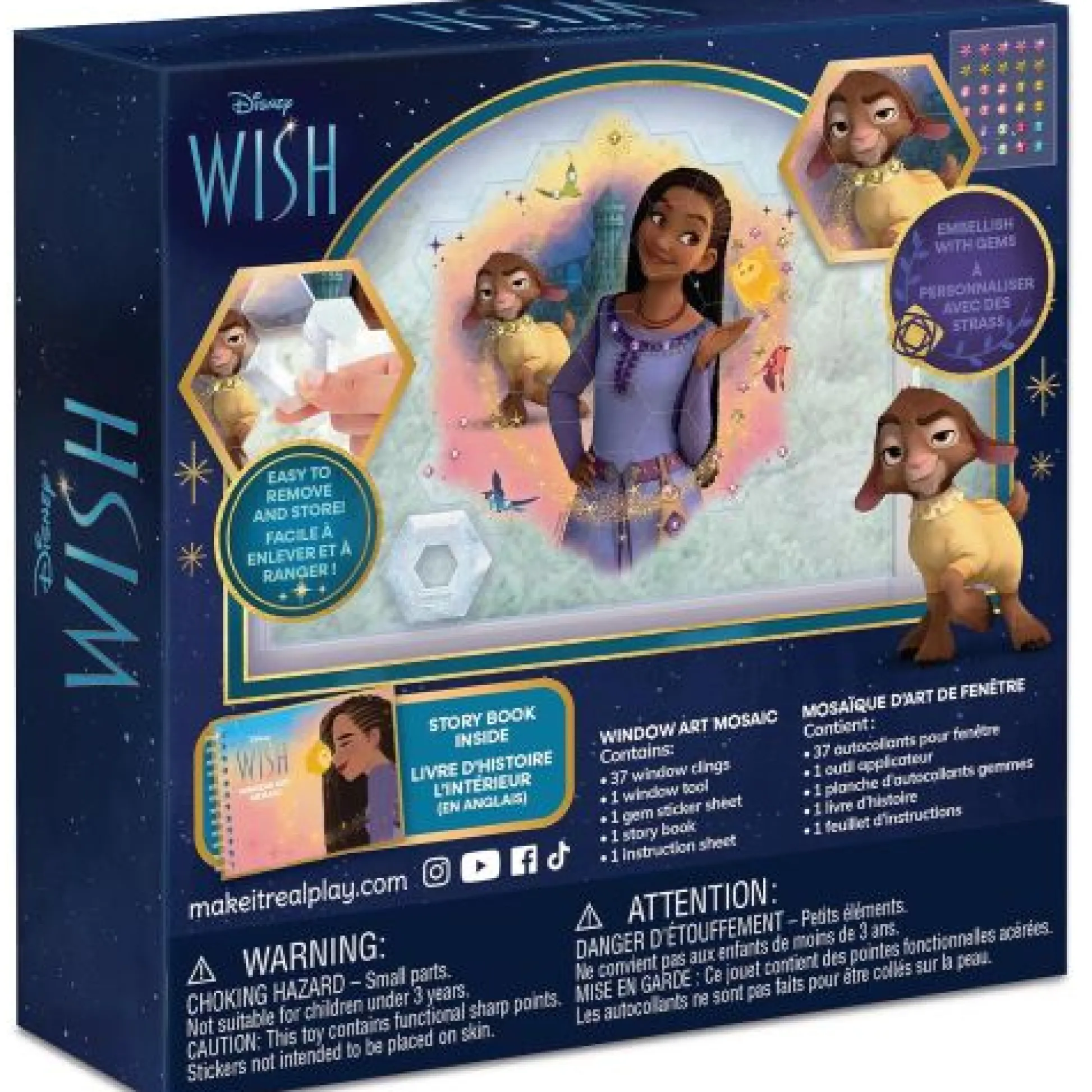 Calendar Holdings, LLC Disney Wish Window Clings 41-Piece Art Mosaic Set* Crafts & Activities