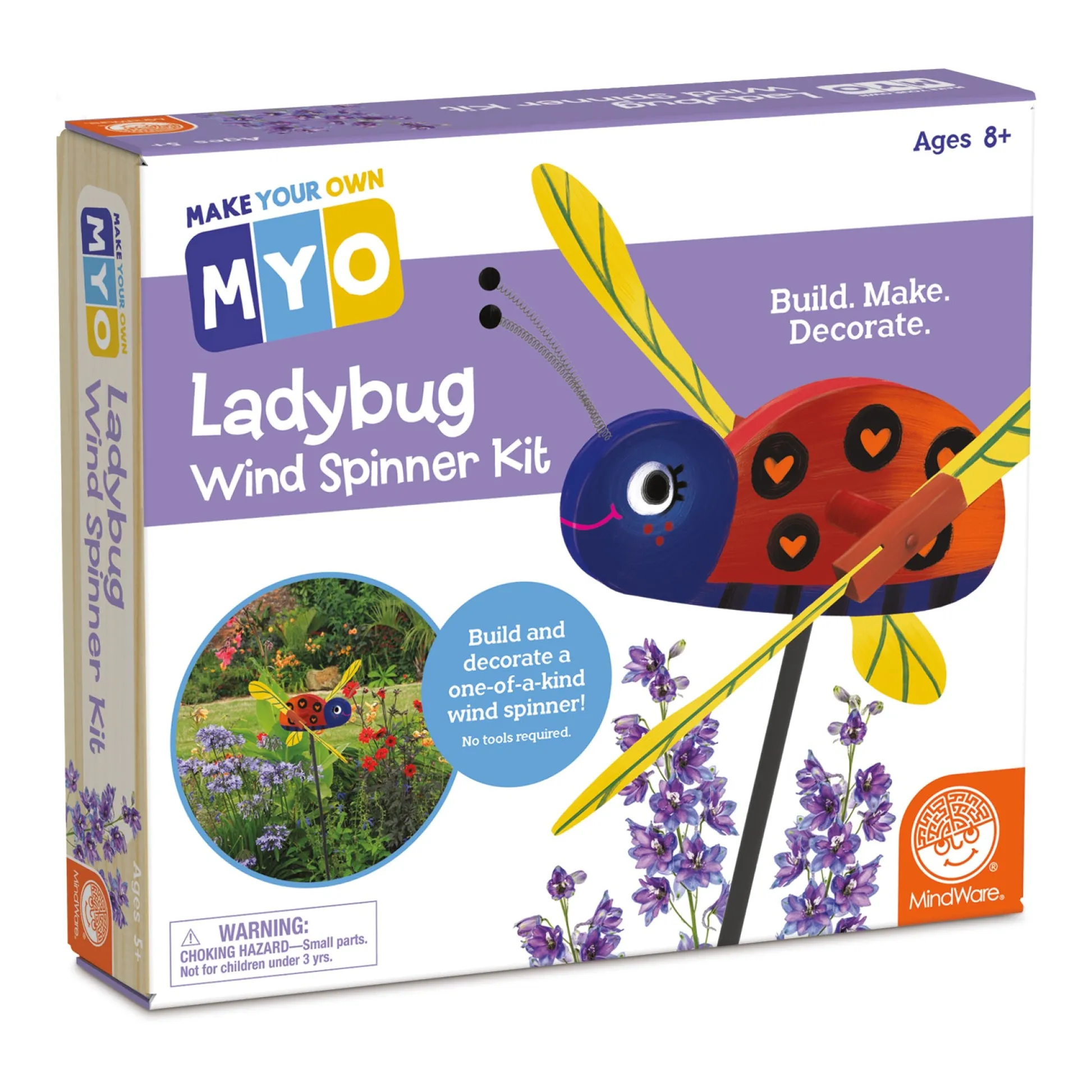 AreYouGame DIY Ladybug Wind Spinner Craft Kit - Create & Paint Your Garden Ornament* Crafts & Activities