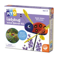 AreYouGame DIY Ladybug Wind Spinner Craft Kit - Create & Paint Your Garden Ornament* Crafts & Activities