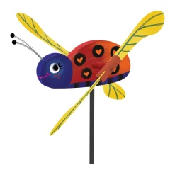 AreYouGame DIY Ladybug Wind Spinner Craft Kit - Create & Paint Your Garden Ornament* Crafts & Activities